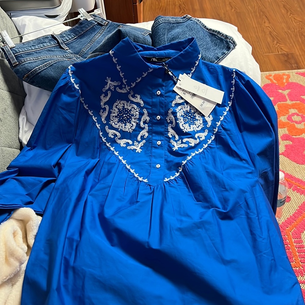 zara button down